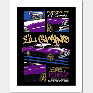 El Camino Muscle Car Posters and Art